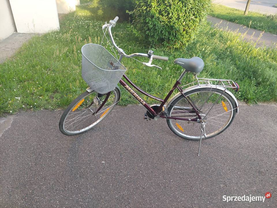 Rower miejski damka Merida 3 biegi koszyk ładny Miejskie