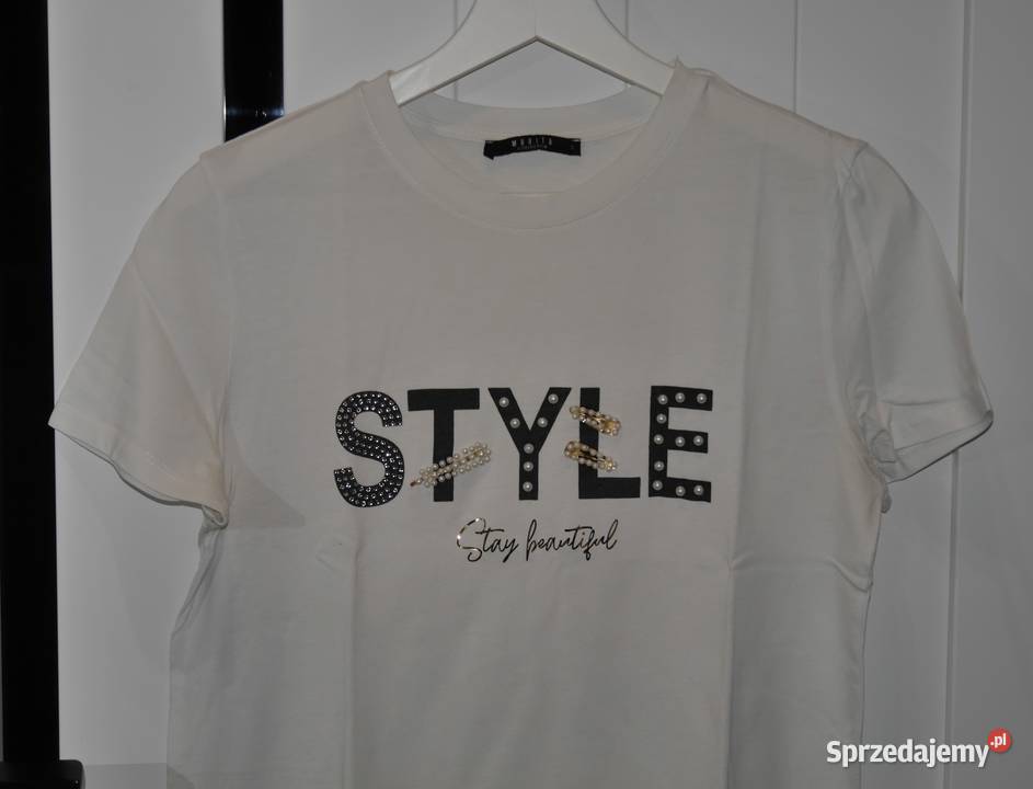 Mohito bluzeczka cyrkonie koraliki perełki 36 S Rozmiar 36(S) Moda i Styl dolnośląskie Wrocław