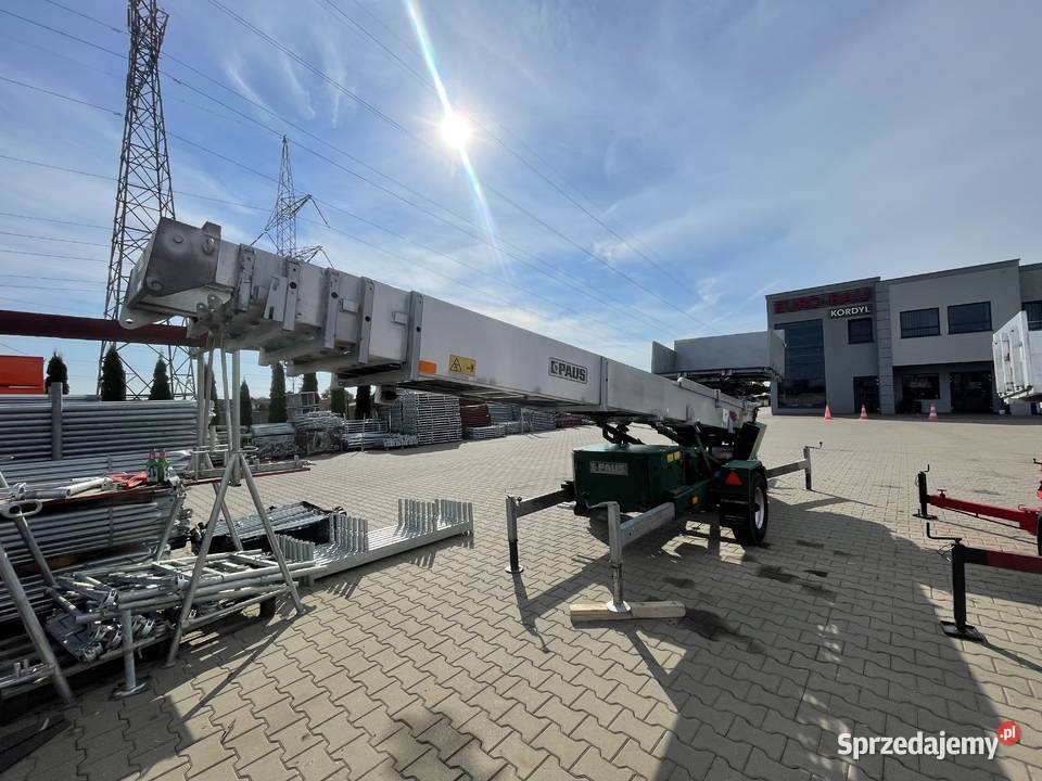 Winda dekarska na przyczepie drabina PAUS ASA 30 Rok produkcji 1999 Ślesin