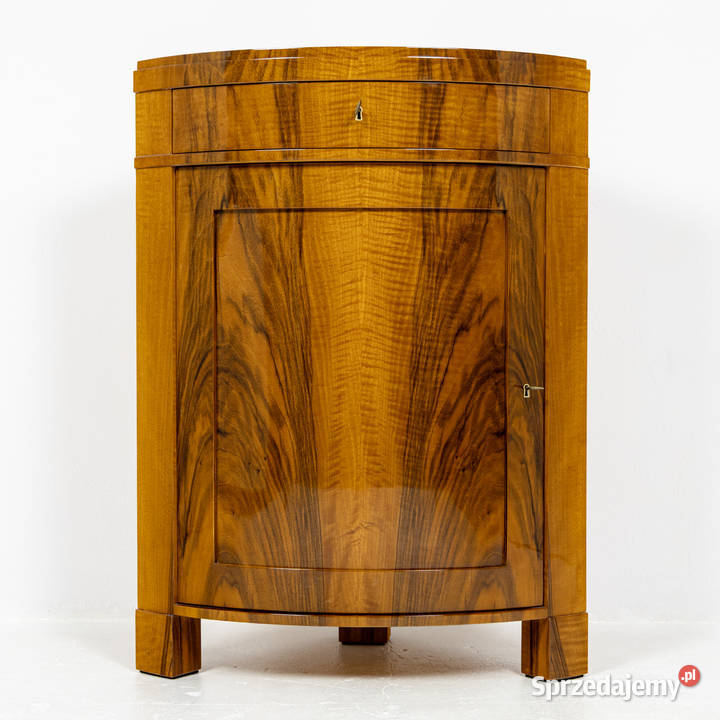 Kątnik Komoda Narożna Biedermeier Orzech Połsyk Swarzędz