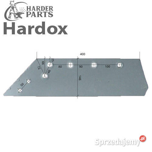 Lemiesz 14 HARDOX 173423L do pługa GREGOIRE Suwałki