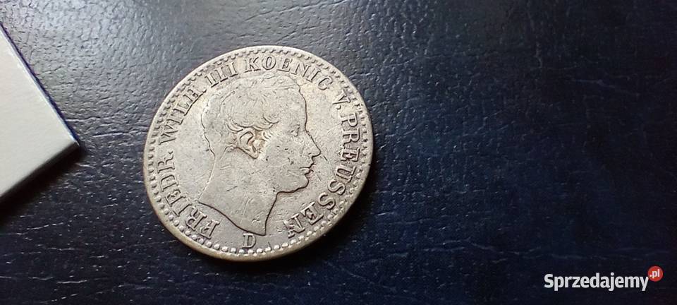 Stare monety 16 talara 1827 D Niemcy srebro Lesko