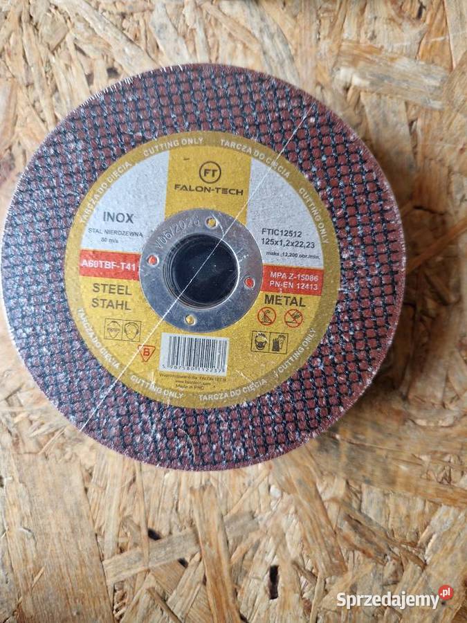 Tarcza do cięcia metalu 125x08mm Falon Tech Inox wielkopolskie Głogowa