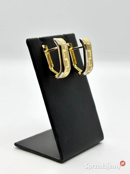 Nowe złote kolczyki pr 585 160g Elbląg