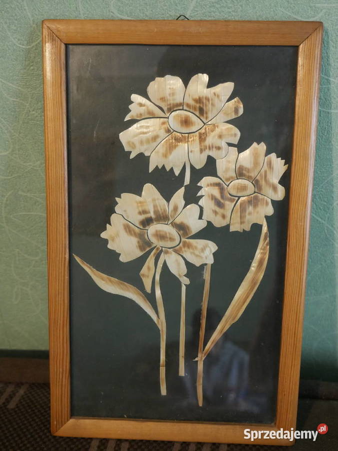 Kultowe obrazki epoki PRL u z prasowanej słomy Bydgoszcz