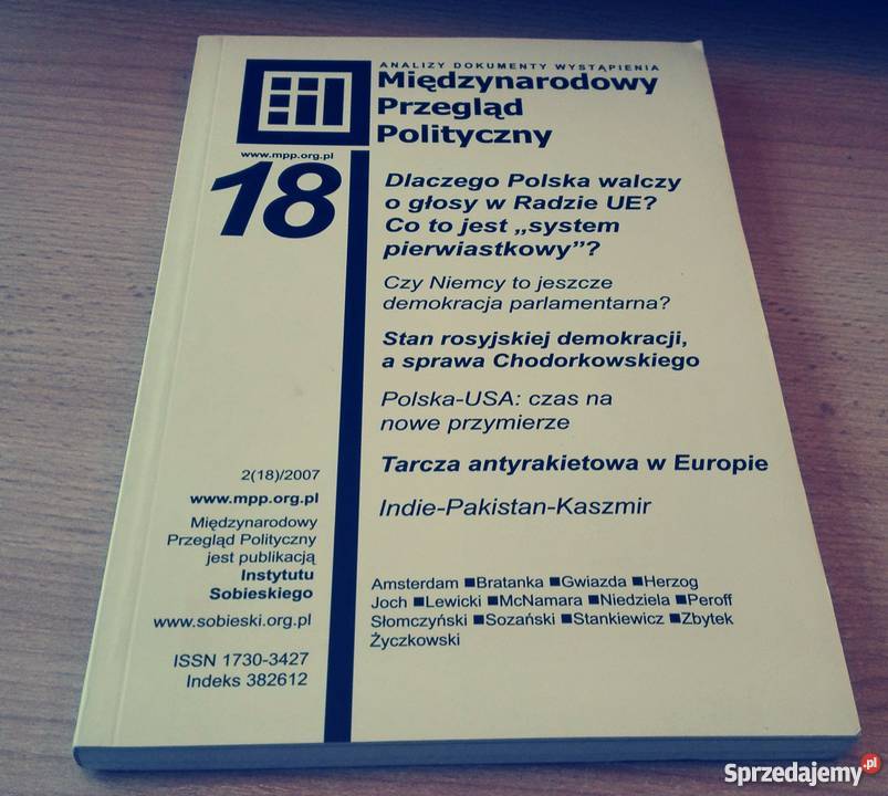 Międzynarodowy Przegląd Polityczny 18 analizy politologia, stos. międzynarodowe