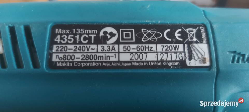 Wyrzynarka Makita 4351CT pomorskie Malbork