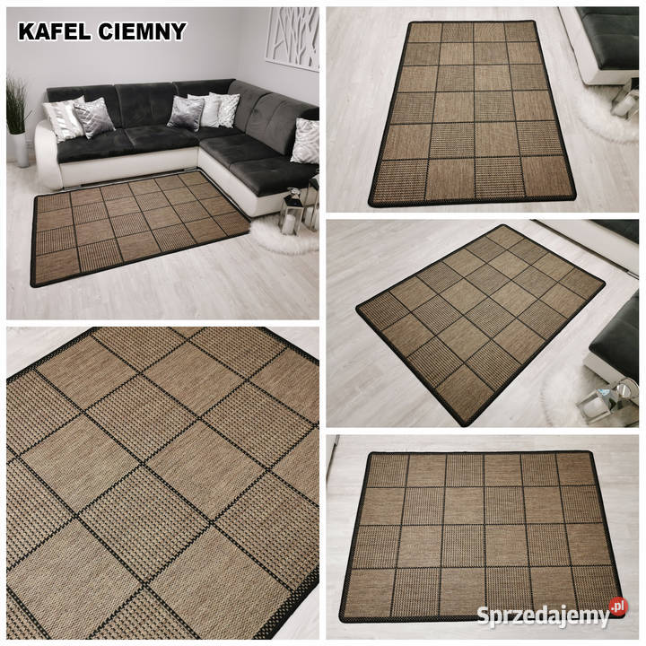 DYWAN SZNURKOWY SIZAL 120X170 KAFEL CIEMNY Warszawa