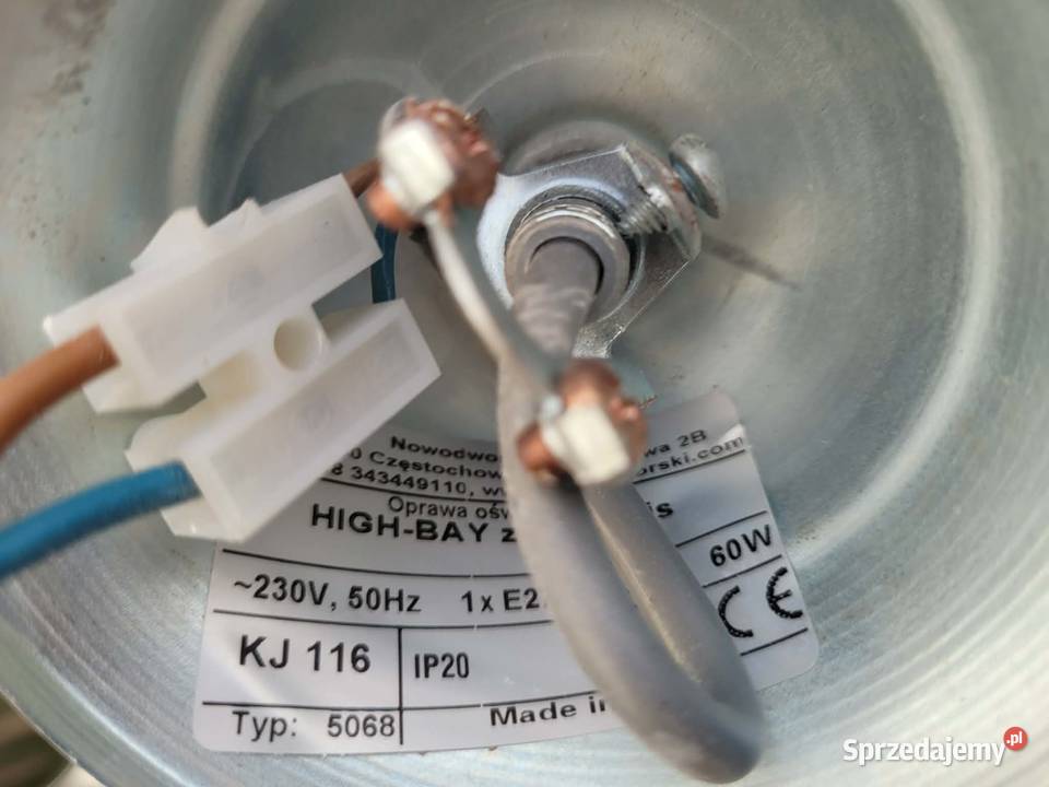 Lampa wisząca HighBay Zinc retro mazowieckie Wola Rasztowska