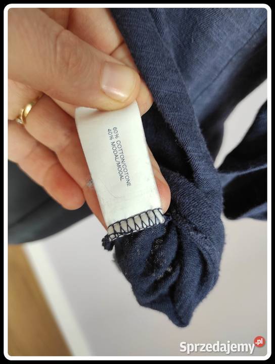 GAP granatowa bluzka oversize 38 M podwijane Płock