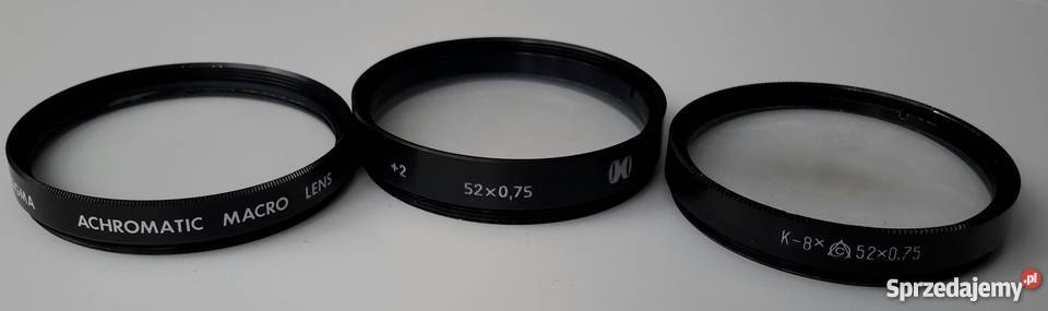Filtry foto fotograficzne fi 52mm i kilka 49 55 Kultura i Rozrywka Warszawa sprzedam
