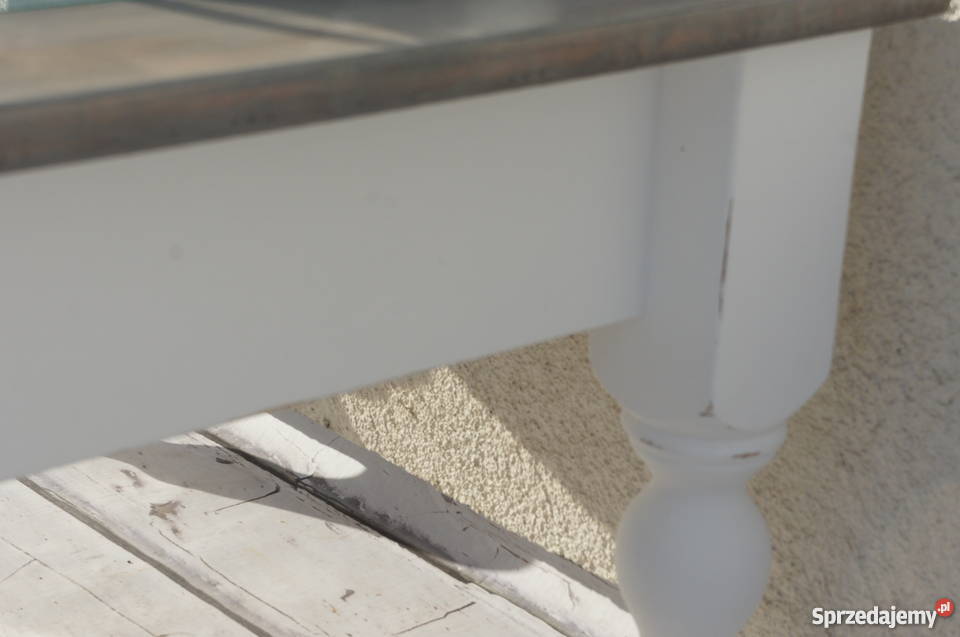 Stolik kawowy toczone nogi shabby chic prowansja zachodniopomorskie Maszewo