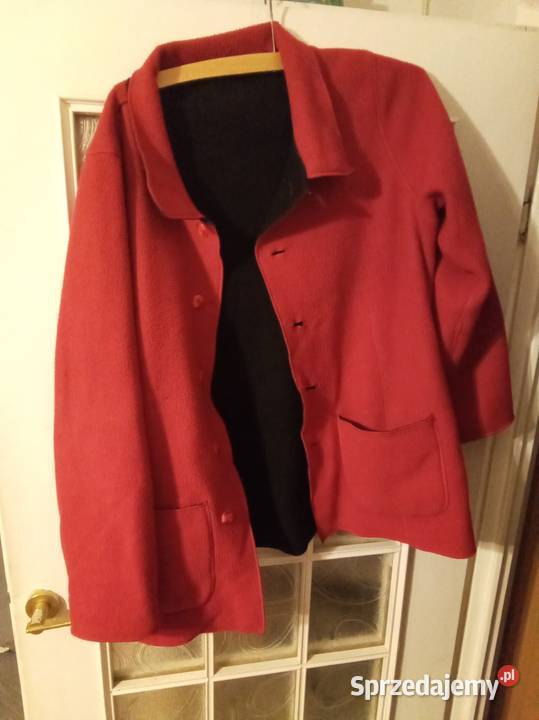 Kurtka czerwona pluszowa