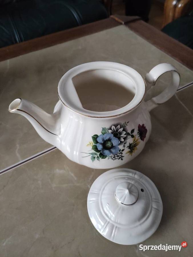 Antyczne porcelanowe czajniki imbryki Anglia