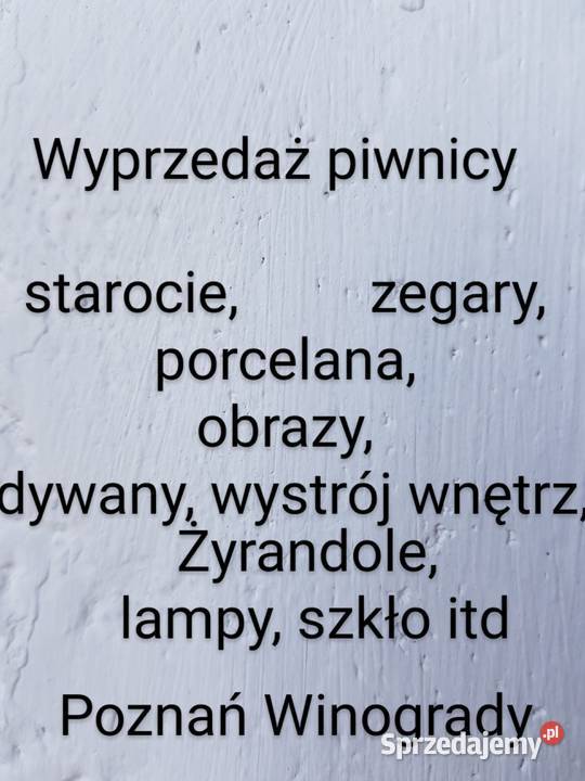 Sprzedam lustra zegary żyrandole starocie szkło Poznań