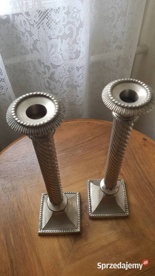 Dwa wysokie świeczniki Siemianowice Śląskie