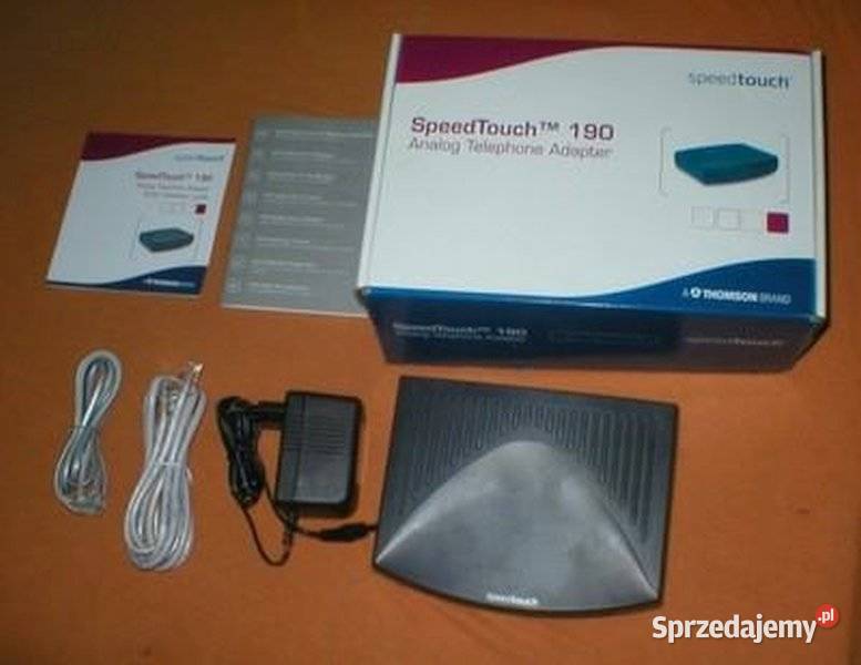 Speedtouch router ruter bramka voip 2xRJ45 Internet i komunikacja