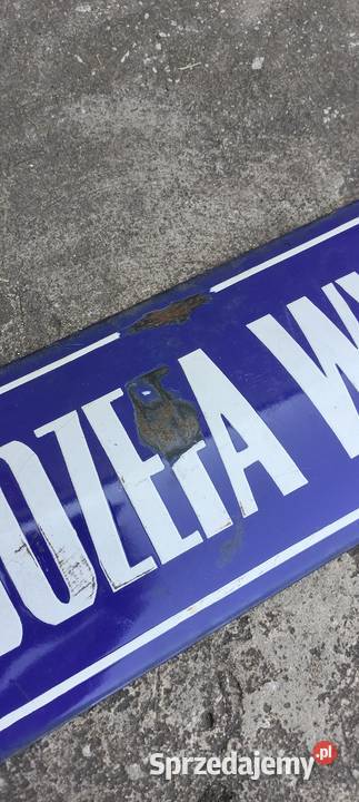 Tablica ulica JÓZEFA WYBICKIEGO Emaliowane z mazowieckie sprzedam