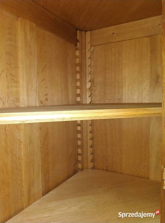 Witryna ludwikowska narożna lite drewno dębowe Białystok