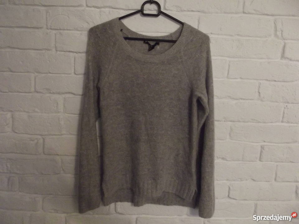 Szary sweterek hm angora xs H&M Swetry i golfy Ostrołęka sprzedam