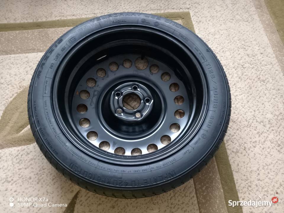Koło dojazdowe Maxxis 16 5x105 z zestawem Kielce