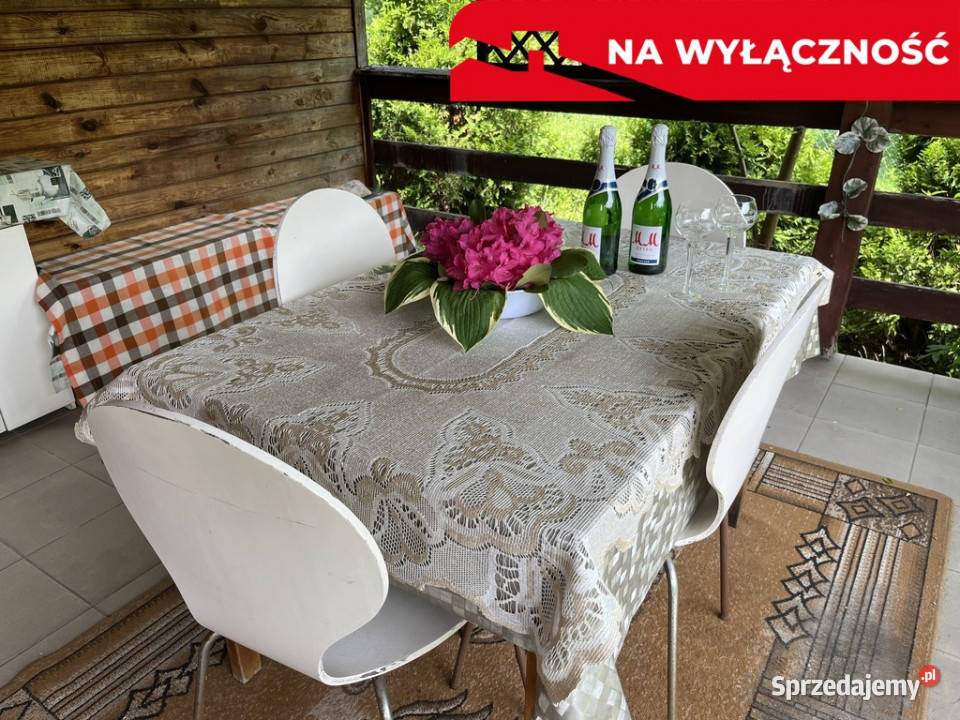 Dom wykonany z drewna w Lipie Miklas gm Lipsko Lipa-Miklas