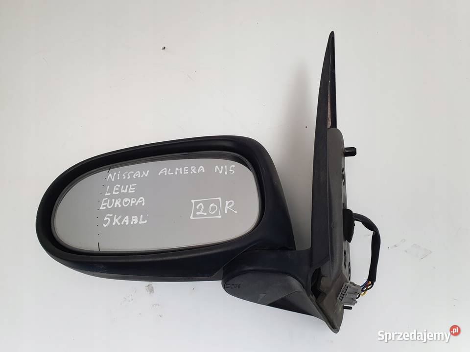 LUSTERKO Nissan Almera N16 LEWE KIEROWCY 5 Pin osobowe Chełm sprzedam