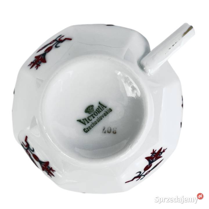 Filiżanka ze spodkiem Viktoria Czechosłowacja Warszawa