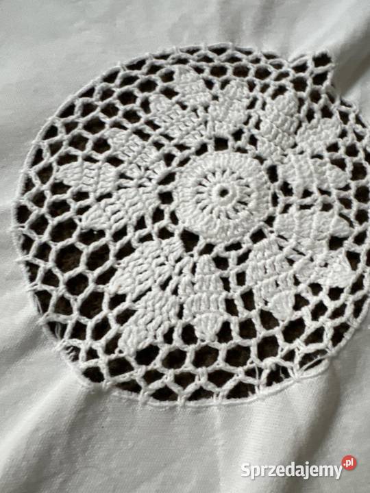 obrus okrągły szydełkowy rękodzieło Zabrze sprzedam