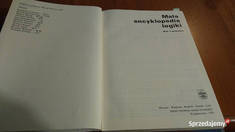 Mała encyklopedia logiki red Witold Marciszewski Gdańsk
