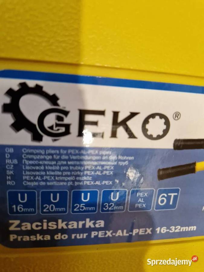 ZACISKARKA DO RUR PEX PRASKA HYDRAULICZNA 1632mm Głogowa