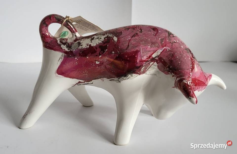 Znak zodiaku BYK Figurka Byczek ceramiczny pomorskie Sierakowice sprzedam