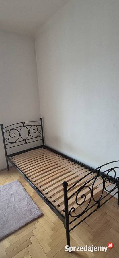 Metalowe łóżko 90x200 jednoosobowe materac Warszawa sprzedam