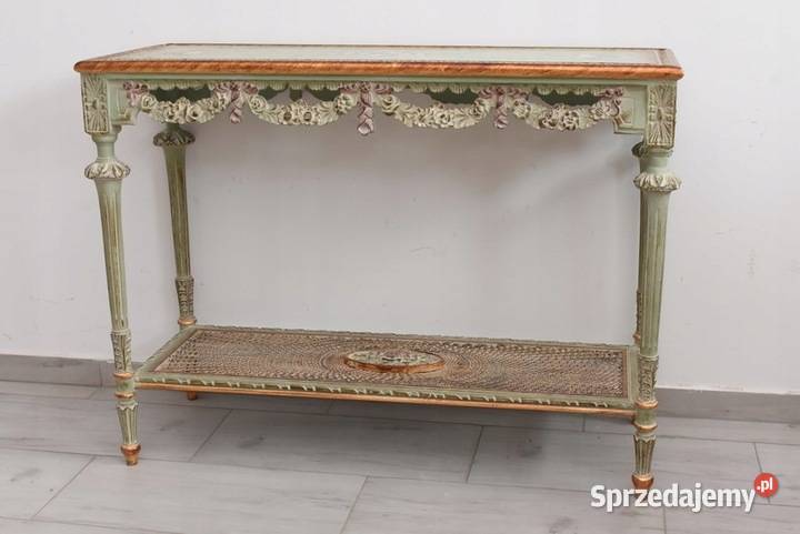 Piękny Drewniany Stolik Stół Konsola Kraków