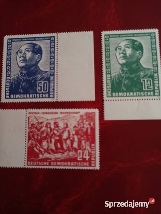 Mao tsetung znaczki NRD Gliwice