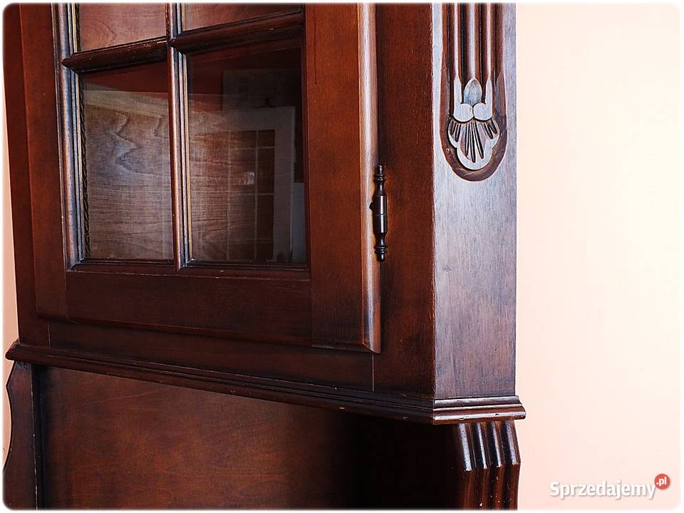 Stara Szafka narożna drewniana rzeźbiona Witryna lubuskie sprzedam