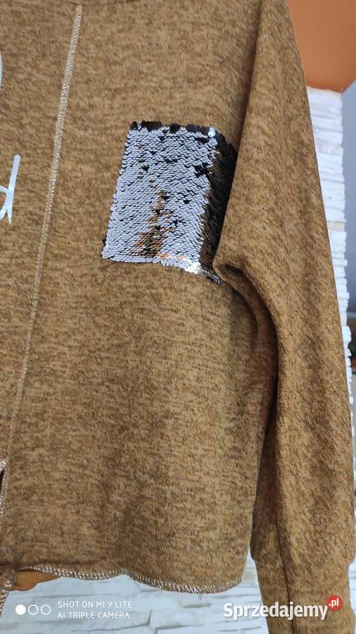 Bluzka włoska dzianina miodowy melanż Gdańsk