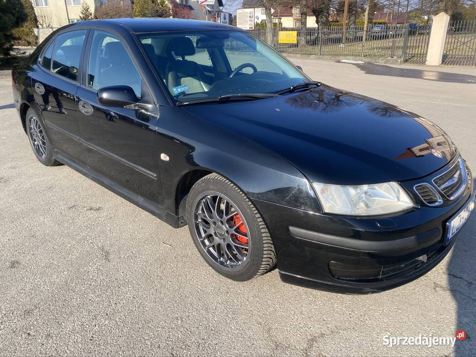 Saab 93 20T LPG zamiana długie opłaty czarny 9-3 lubelskie Majdan Sitaniecki