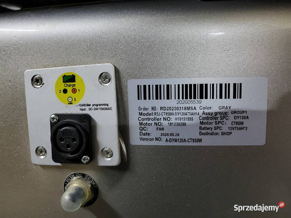 skuter wózek inwalidzki R3J szary przebieg 126 Lublin