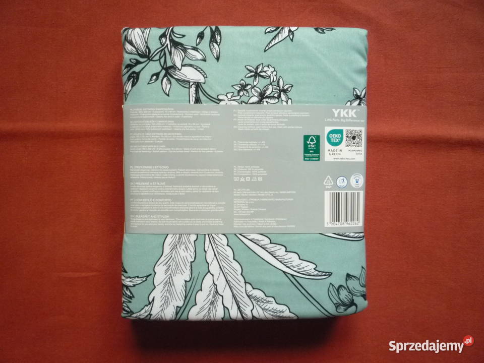 Smukee nowa zielona pościel satynowa mikrowłókno Szczecin sprzedam