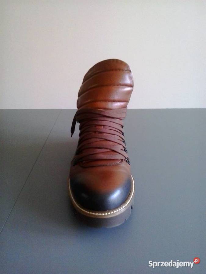 Buty męskie przejściowe zimowe skórzane Ryłko Ełk