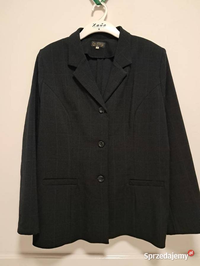 Żakiet ze spódnicą ciemnogranatowy 46 do Garsonki i kostiumy małopolskie Kraków