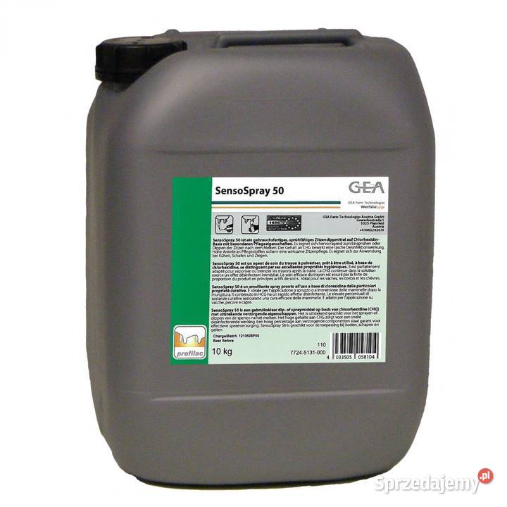 SensoSpray 50 środek do dippingu strzyków 10 GEA Bydło mleczne Pyskowice