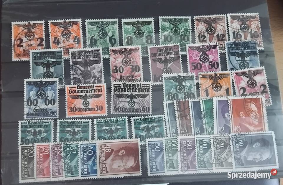 Zestaw znaczków GG generalna gubernia Katowice