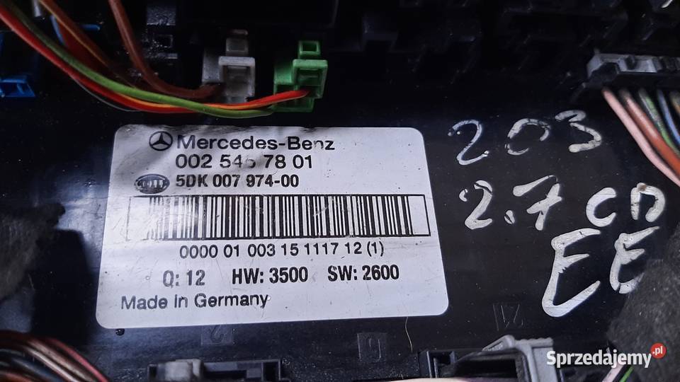 moduł sterownik SAM mercedes c W303 0025457801 osobowe dolnośląskie