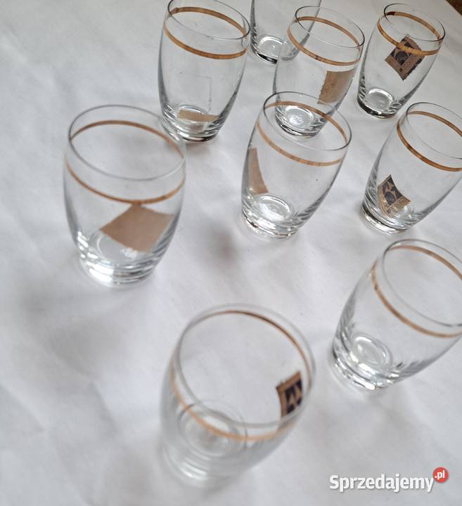 Kieliszki PRL małe 9 sztuk małopolskie sprzedam