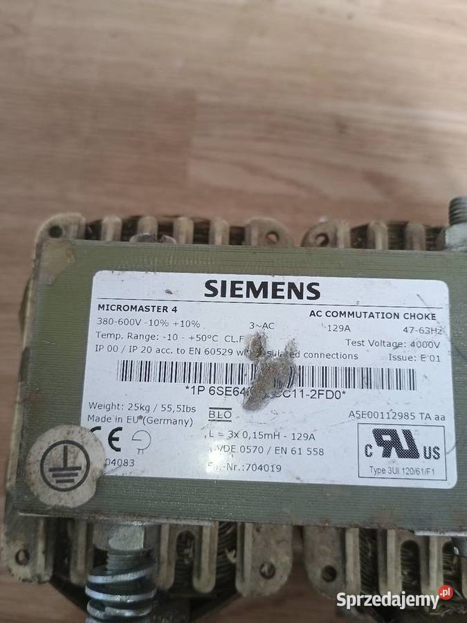 Komutator choke Siemens Micromaster 4 Czersk sprzedam