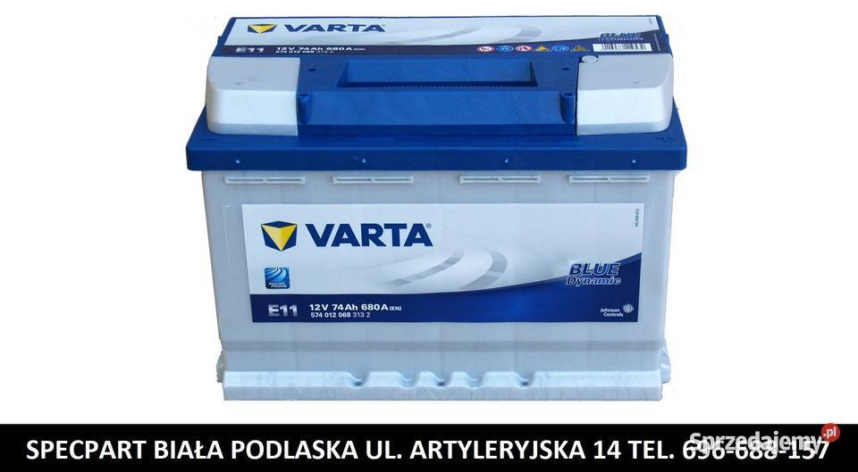 Akumulator VARTA Blue Dynamic E11 74Ah 680A EN Biała Podlaska