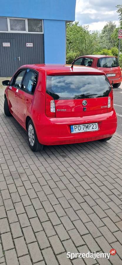 Skoda Citigo Bezwypadkowa Polski salon welurowa tapicerka Poznań sprzedam