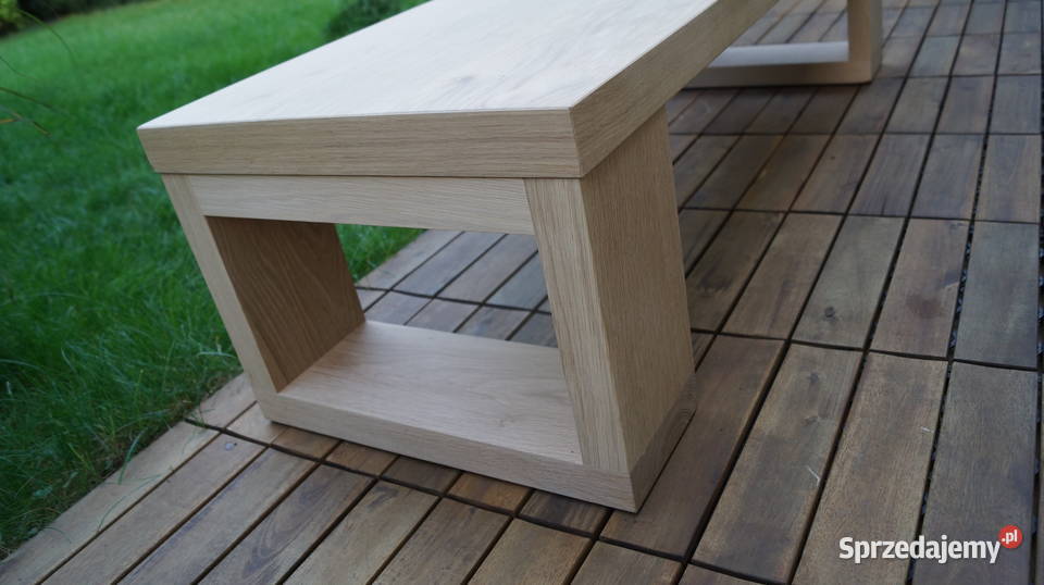 Stolik ława lity dąb